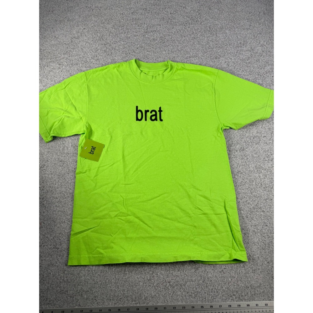 Charli XCX Brat T-Shirt Neon Green Album Merch Medium NEW